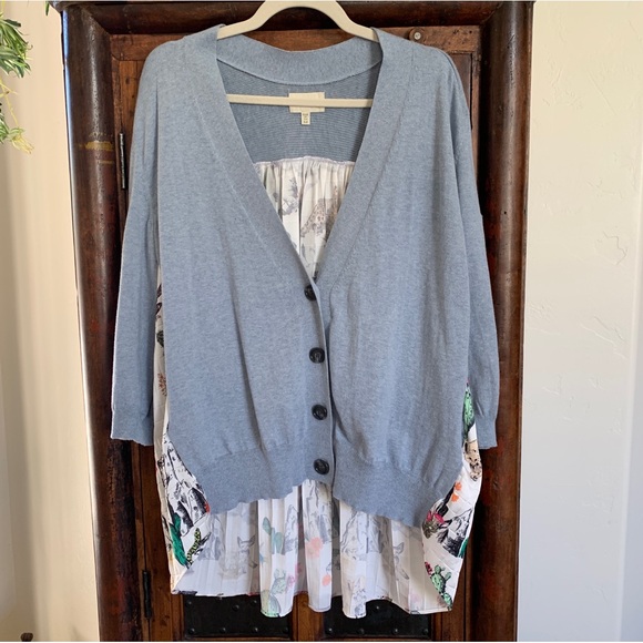 Koch Longfellow Cardigan Blue Graphic Desert Print - Picture 2 of 9